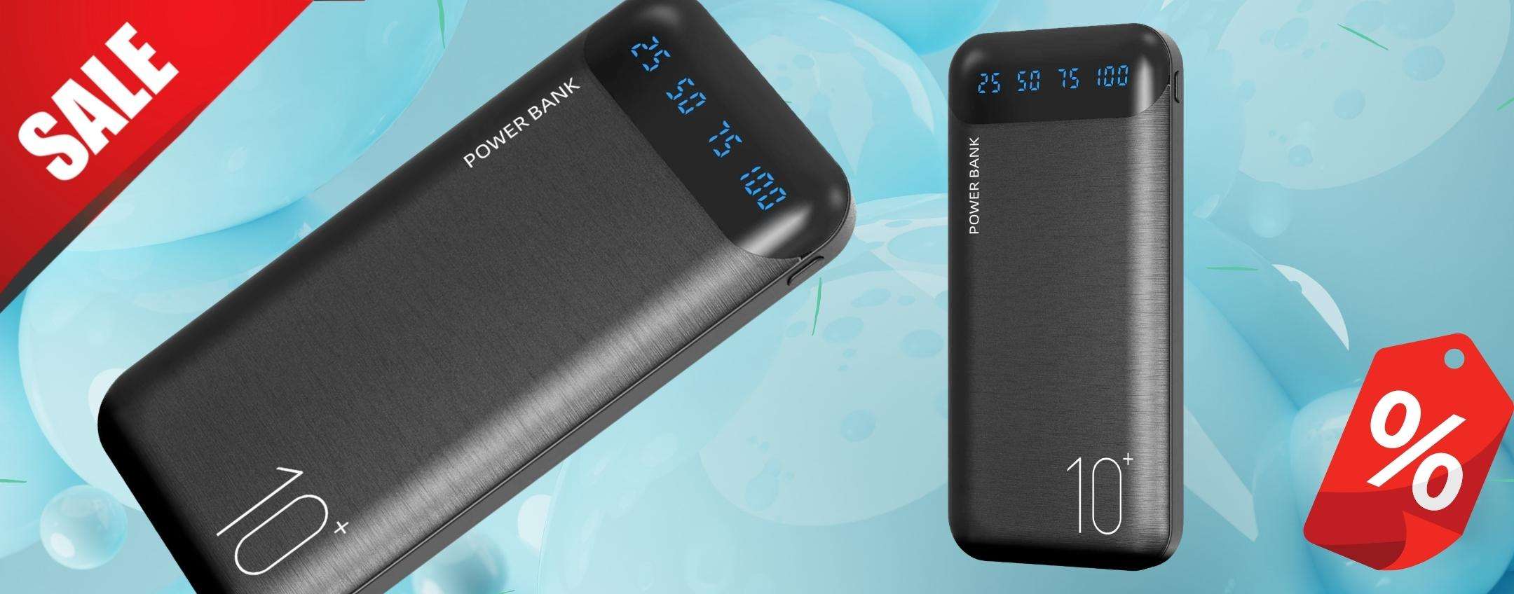 Powerbank tascabile 10000mAh, la tua salvezza fuori casa (POCHI PEZZI)