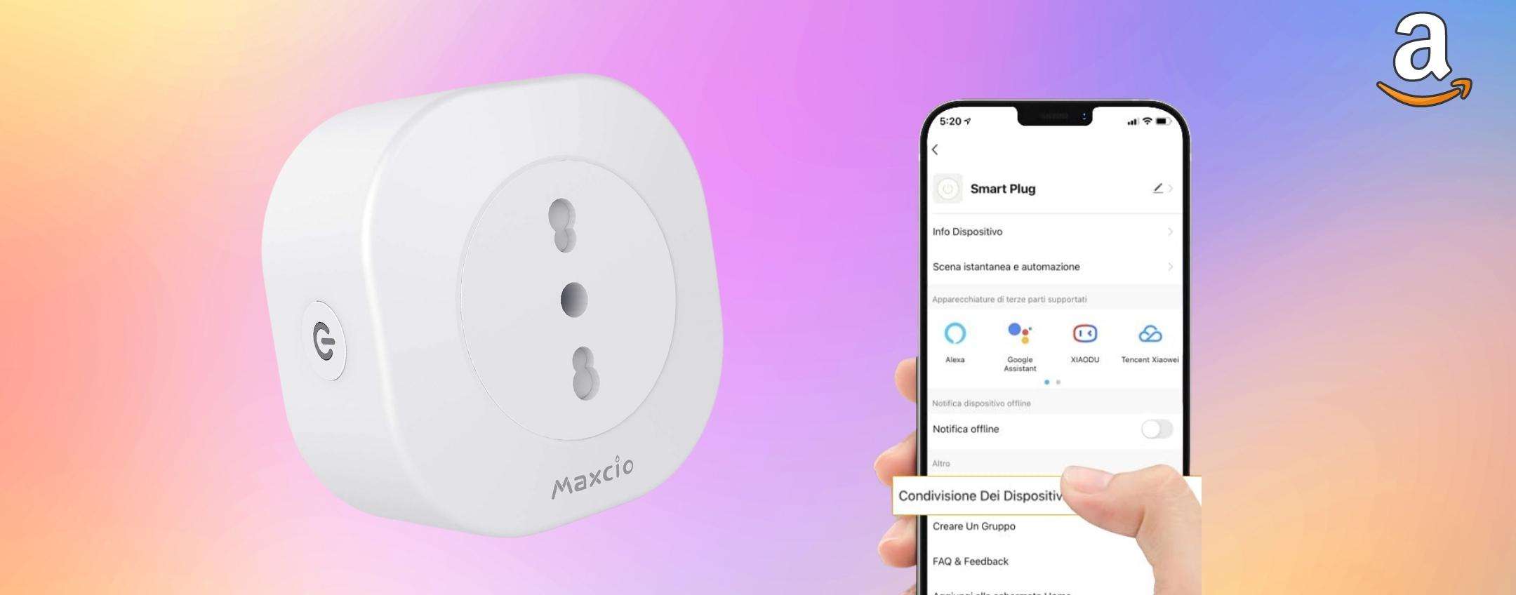 Presa intelligente, che te lo devo dire a fare: Alexa e Google con 12€