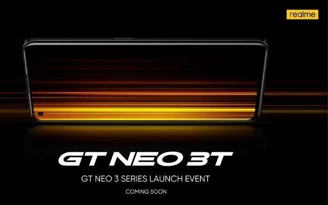 realme gt neo 3t teaser