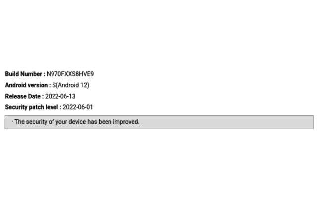 samsung galaxy note 10 patch giugno