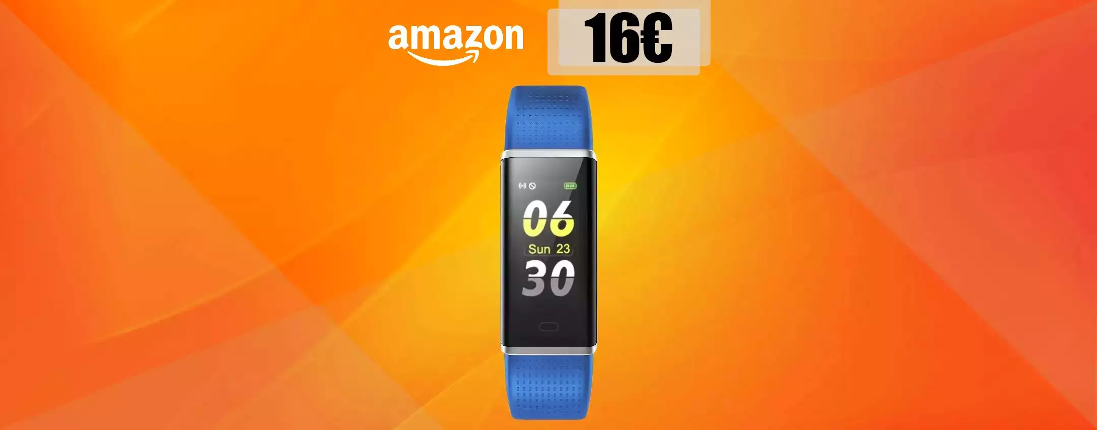 Smartwatch con fitness tracker e cardiofrequenzimetro: un SOGNO a 16€