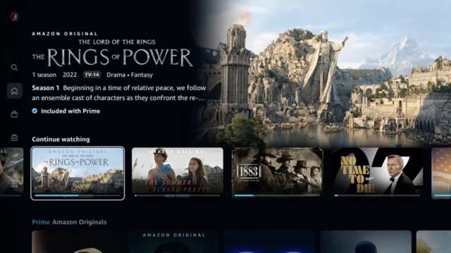 Nuova interfaccia Amazon Prime Video