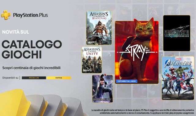 PlayStation Plus Extra Premium giochi luglio 2022