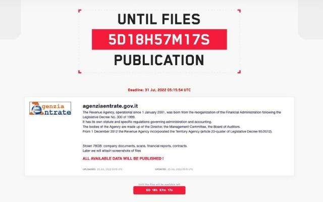 agenzia-delle-entrate-lockbit-ransomware