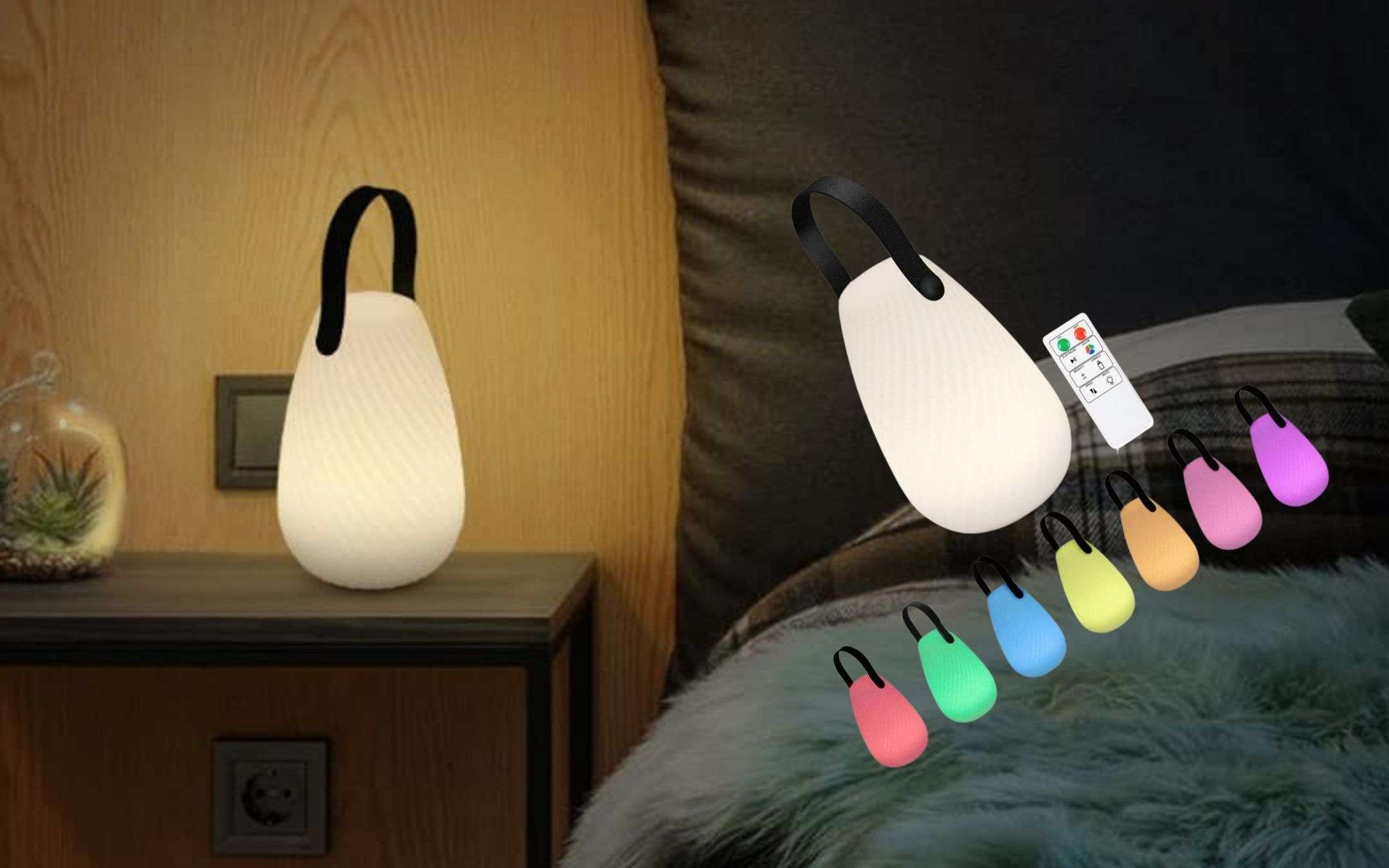 Una MERAVIGLIA di lampada da tavolo multicolore a 14€: sconto 50%