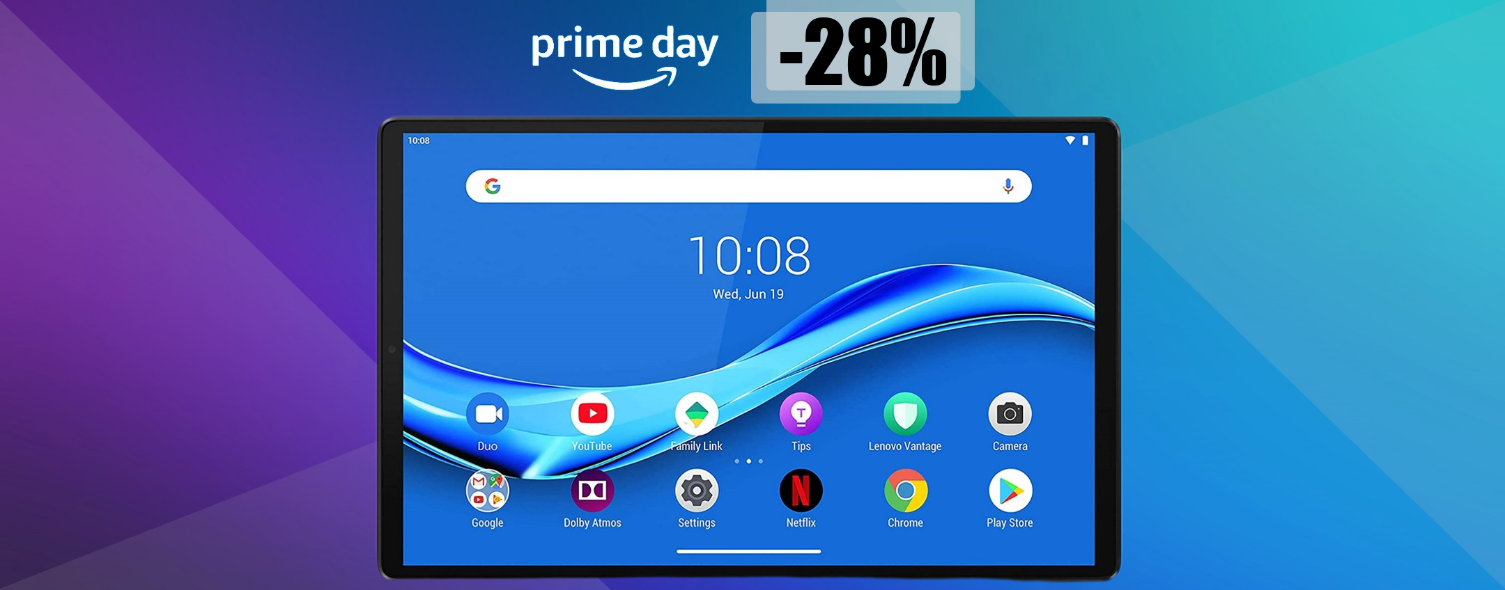 Prime Day 2022: Tablet Lenovo a PREZZO STRACCIATO, solo 159 euro