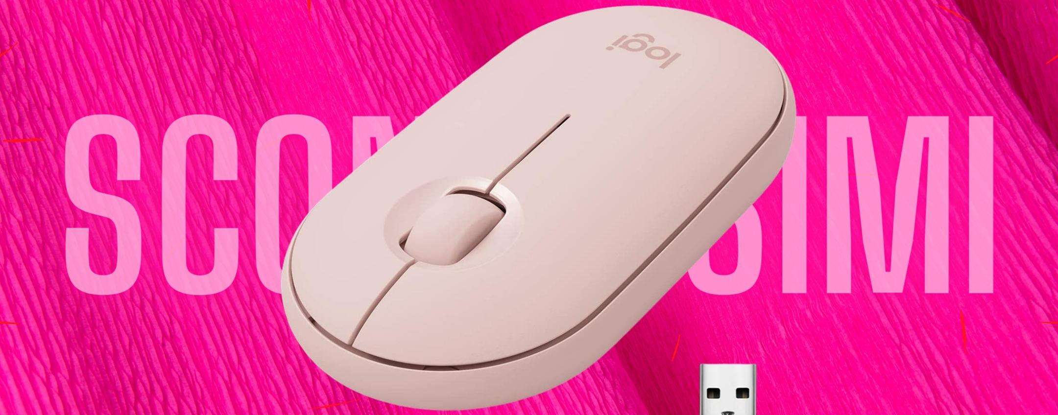 Questo mouse Logitech è wireless (2 in 1) e persino SILENZIOSO (16€)