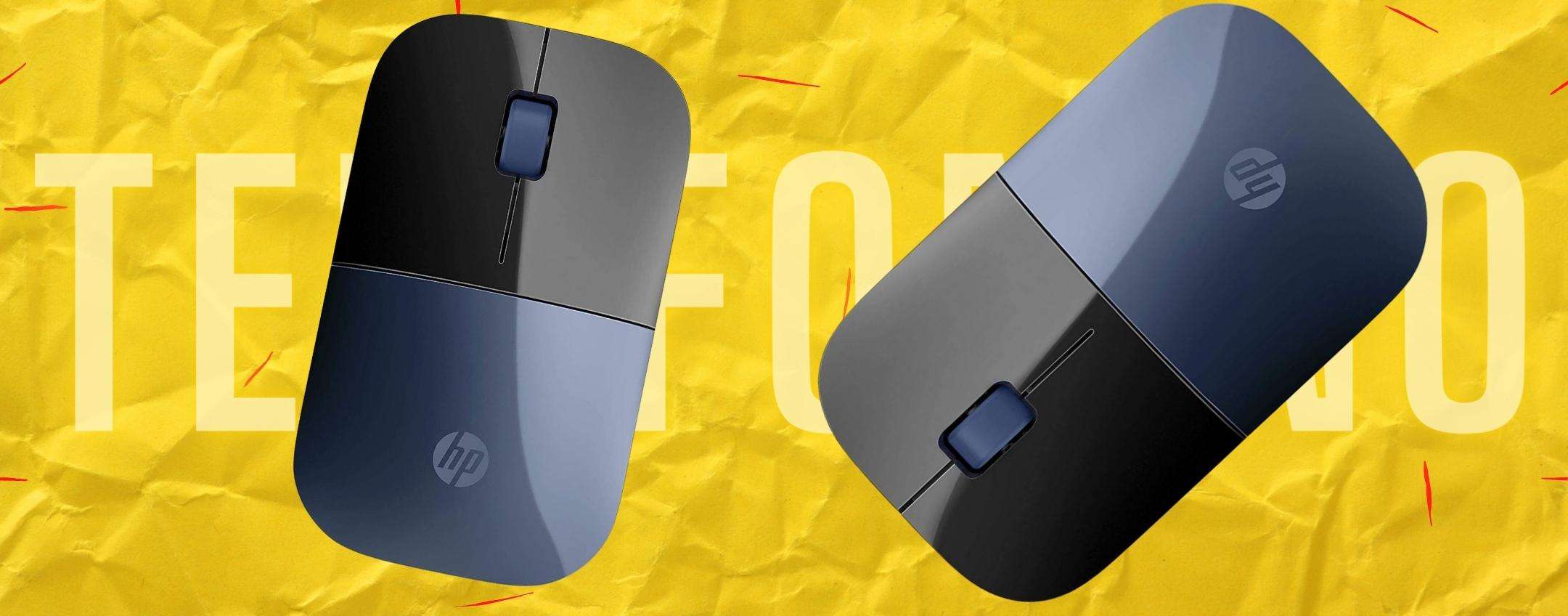 Mouse wireless pratico e confortevole: firmato HP e scontato del 35%