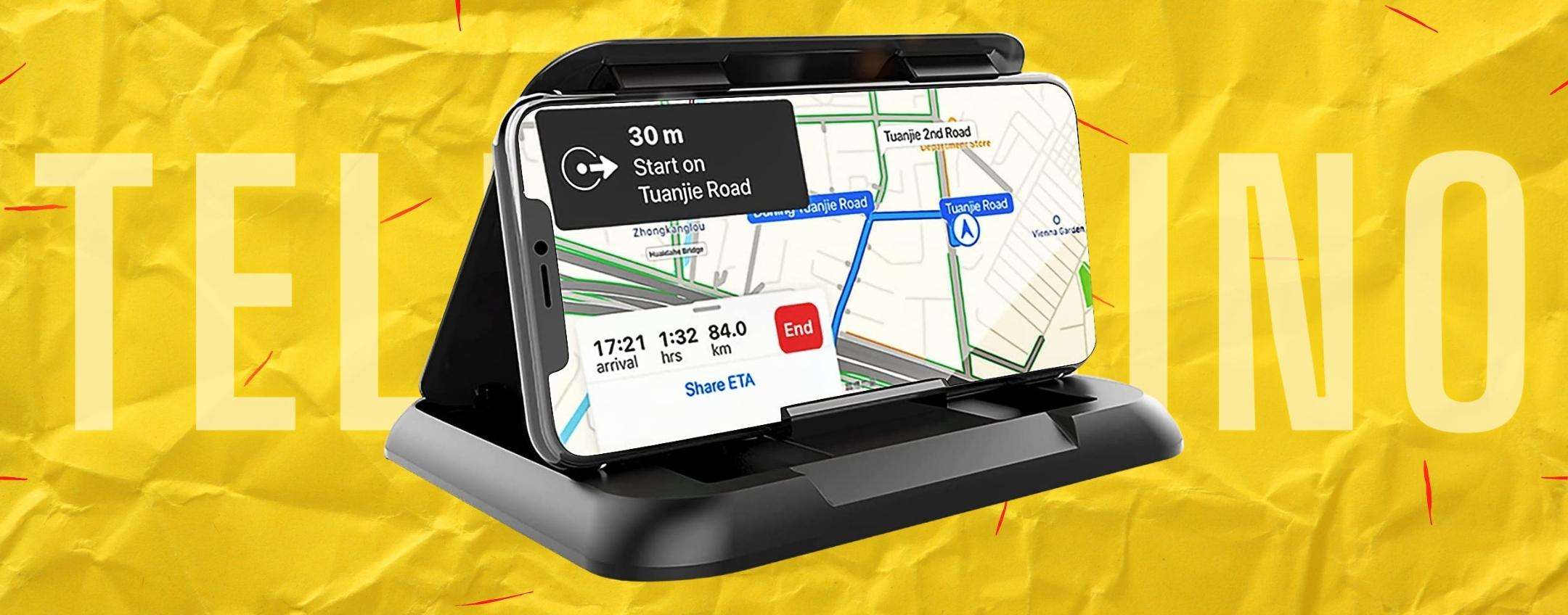 Stand per smartphone, questo in auto è la RIVOLUZIONE (11€)