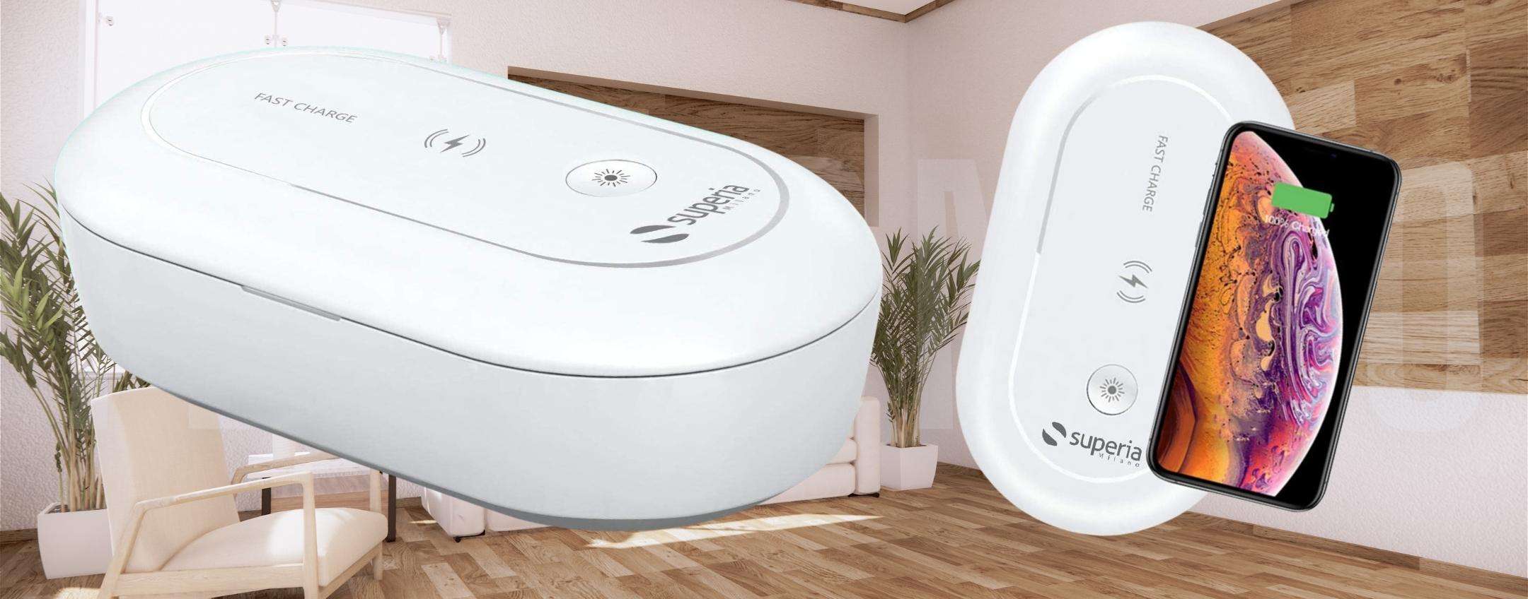 Sterilizzatore, postazione wireless e aromaterapia: il 3 in 1 DA AVERE