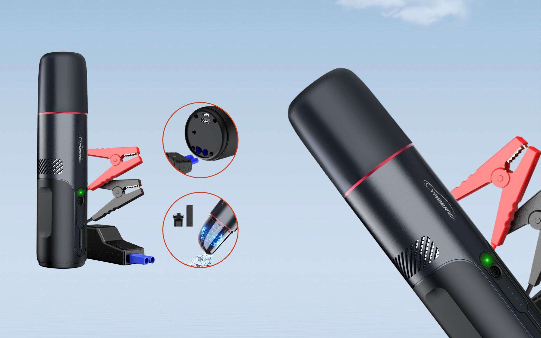 Avviatore per auto, aspirapolvere e powerbank: GENIALATA 3 in 1 a 48€