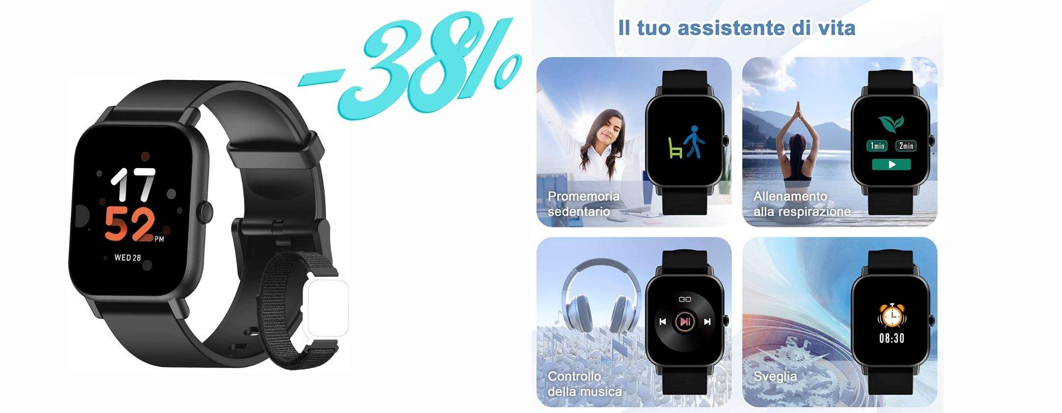 Blackview Smartwatch Fitness da comprare subito, su Amazon (-38%)