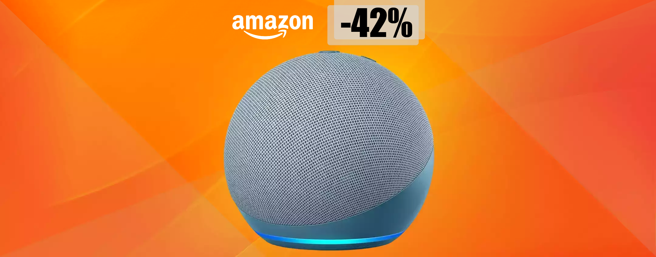 Echo Dot 4 con ALEXA, il prezzo precipita: bastano 34€ per averlo