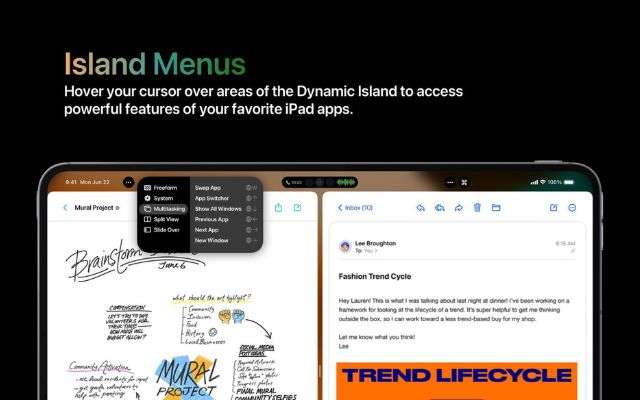 iPad Pro con Dynamic Island