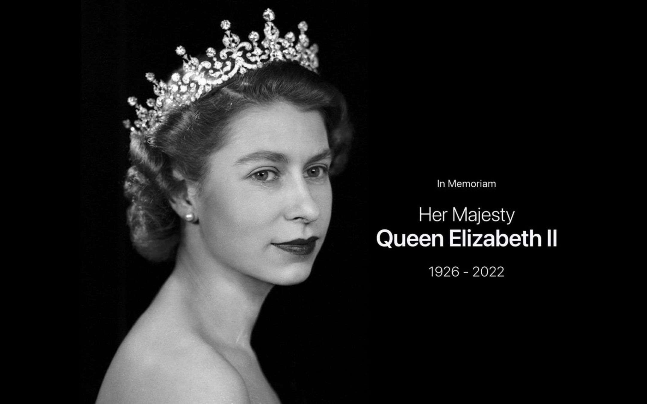 Apple omaggia la Regina Elisabetta con un tributo in Homepage