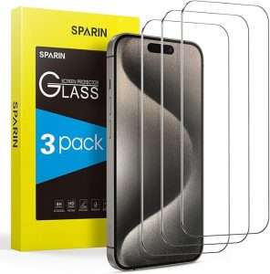 SPARIN Vetro Temperato per iPhone 15