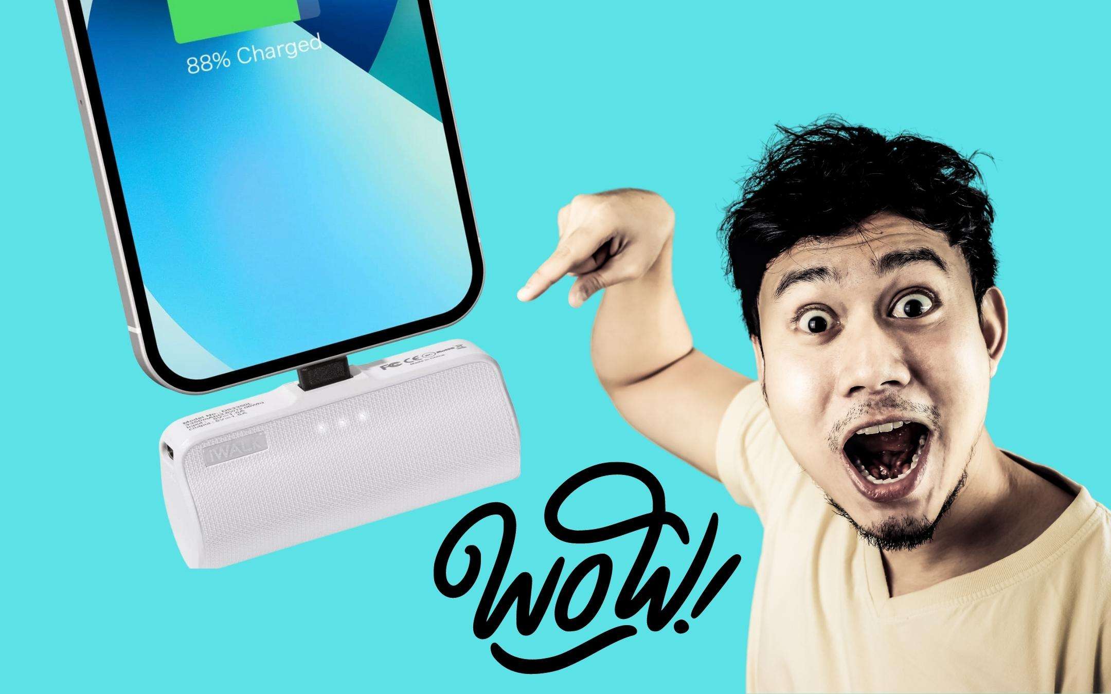 iWALK: power bank GENIALE per iPhone, a un prezzo ridicolo