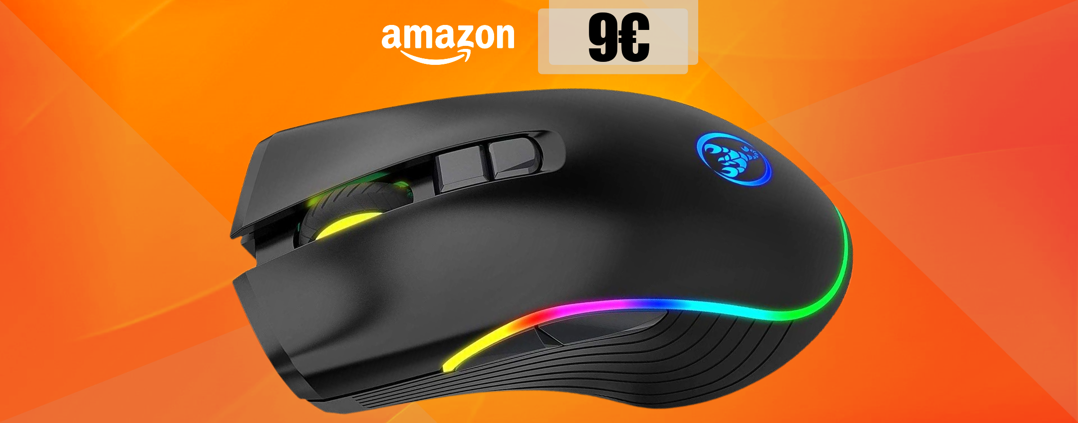 Mouse wireless con retroilluminazione RGB: una meraviglia a soli 9€