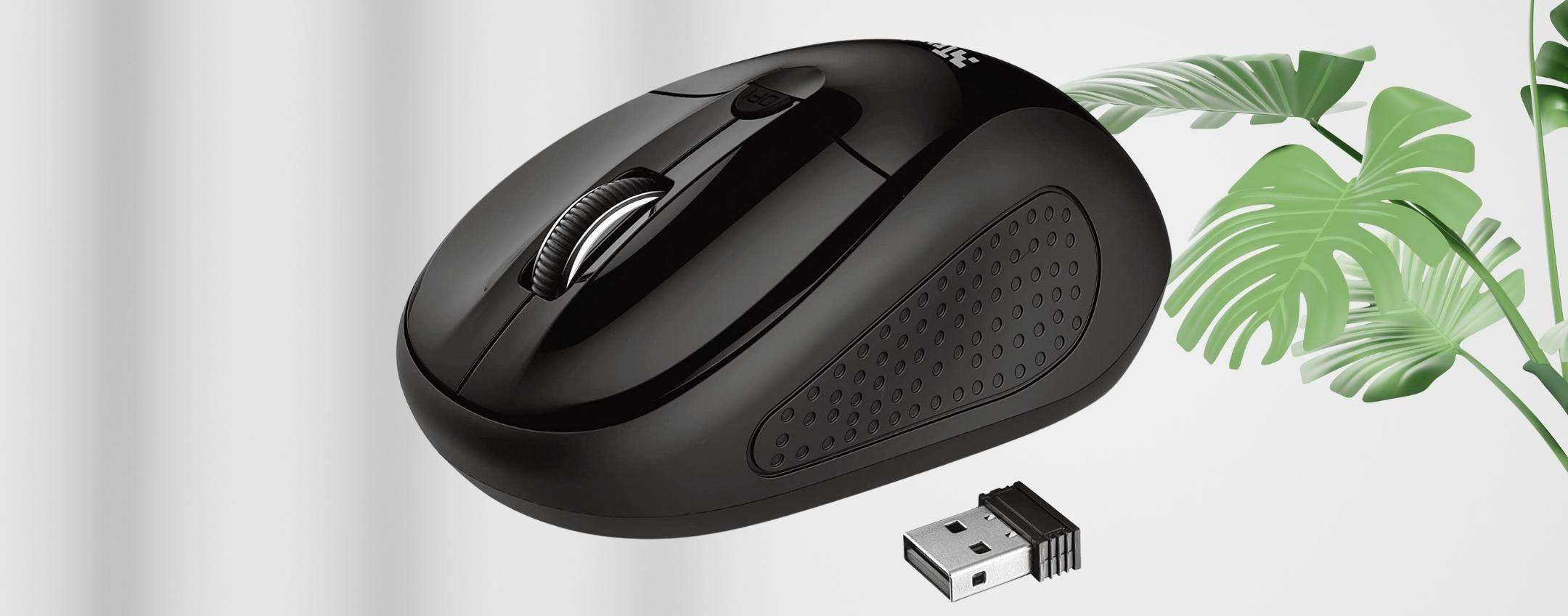 Il mouse WOW da portare in ufficio: wireless, TRUST, ambidetro (9€)