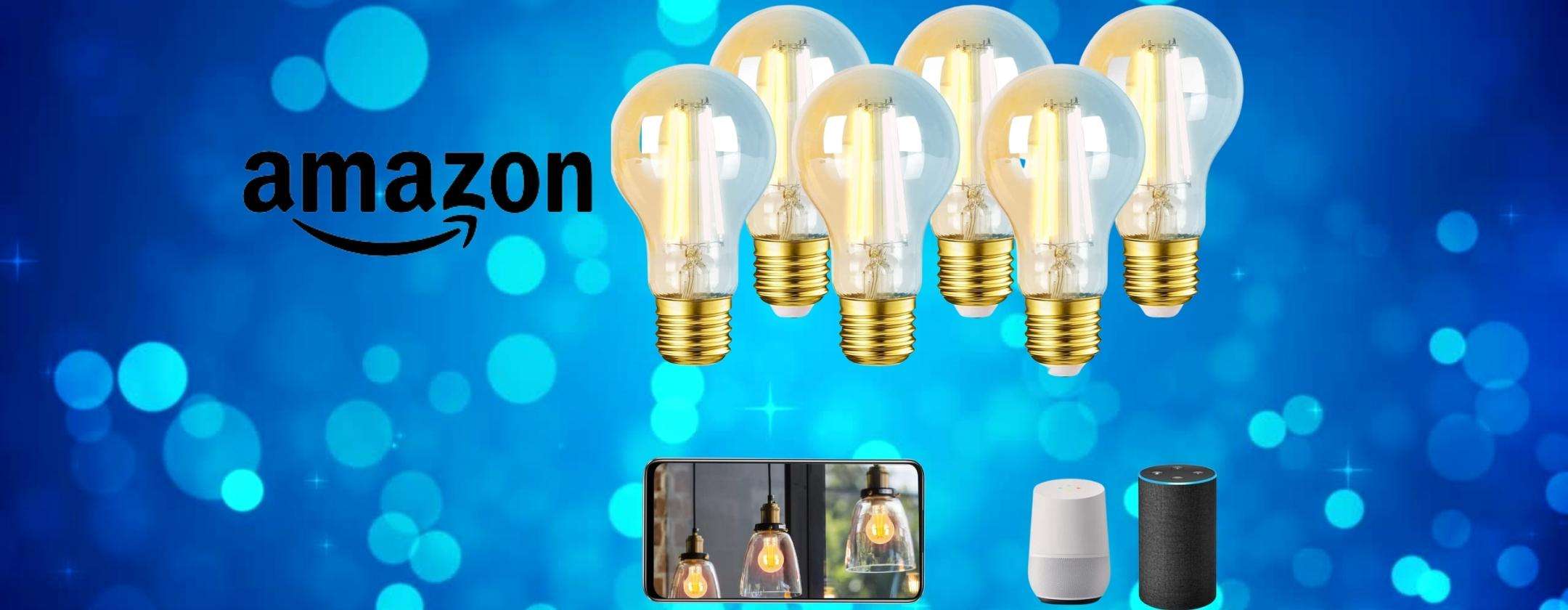 Sei lampadine WiFi ma ne paghi quattro: BOMBA Amazon