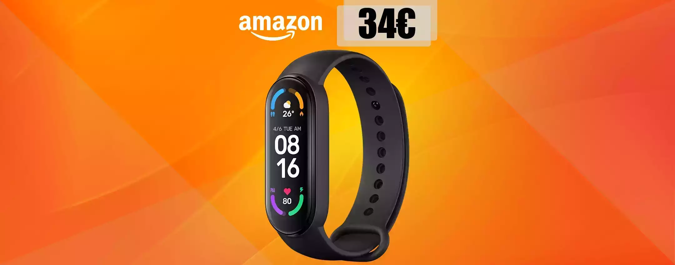 Xiaomi Mi Smart Band 6 a soli 34€ è l'affare del momento: poche unità