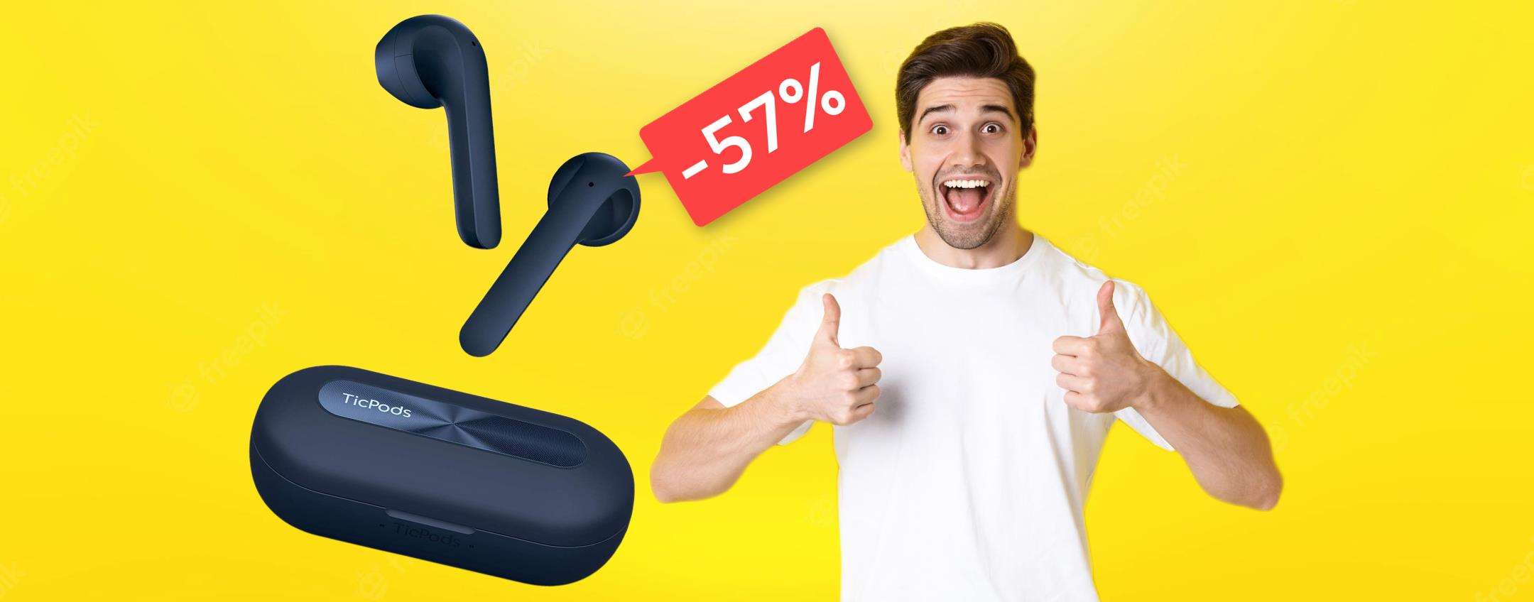 Auricolari da NON PERDERE: oggi puoi averli SCONTATI del 57% (29€)