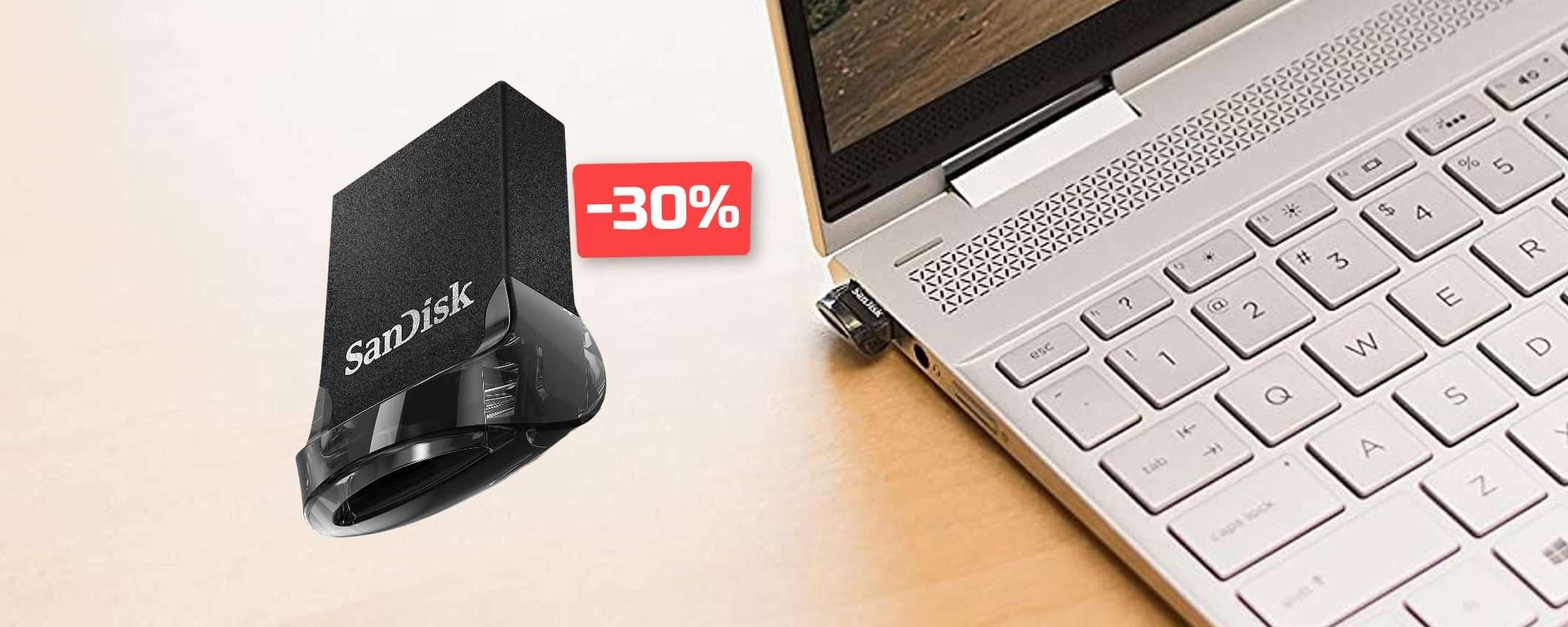 Chiavetta USB 16GB MINUSCOLA anche nel prezzo: già tua con 9€