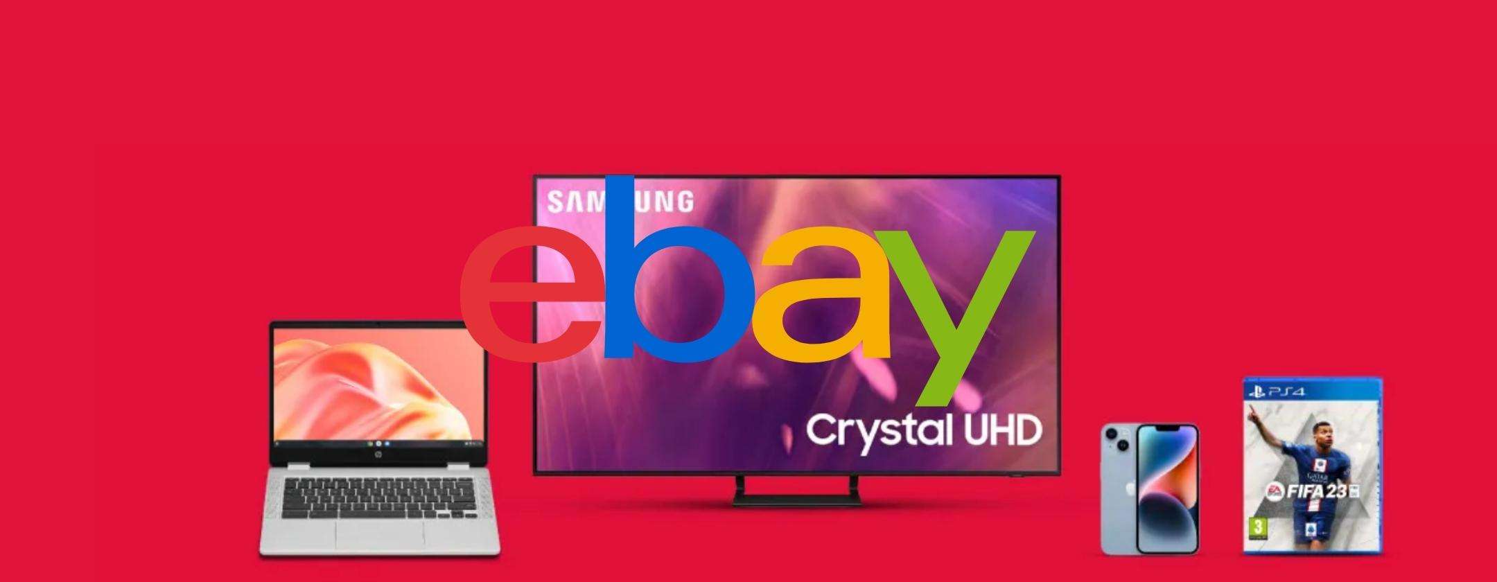 eBay Tech Weeks: sconti fino al 60%, tuffati nel risparmio