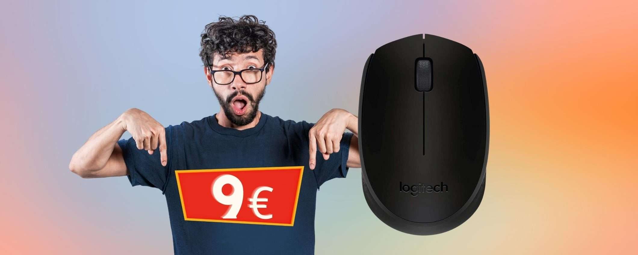 Logitech: mouse wireless a prezzo STRACCIATO, tuo a 9€