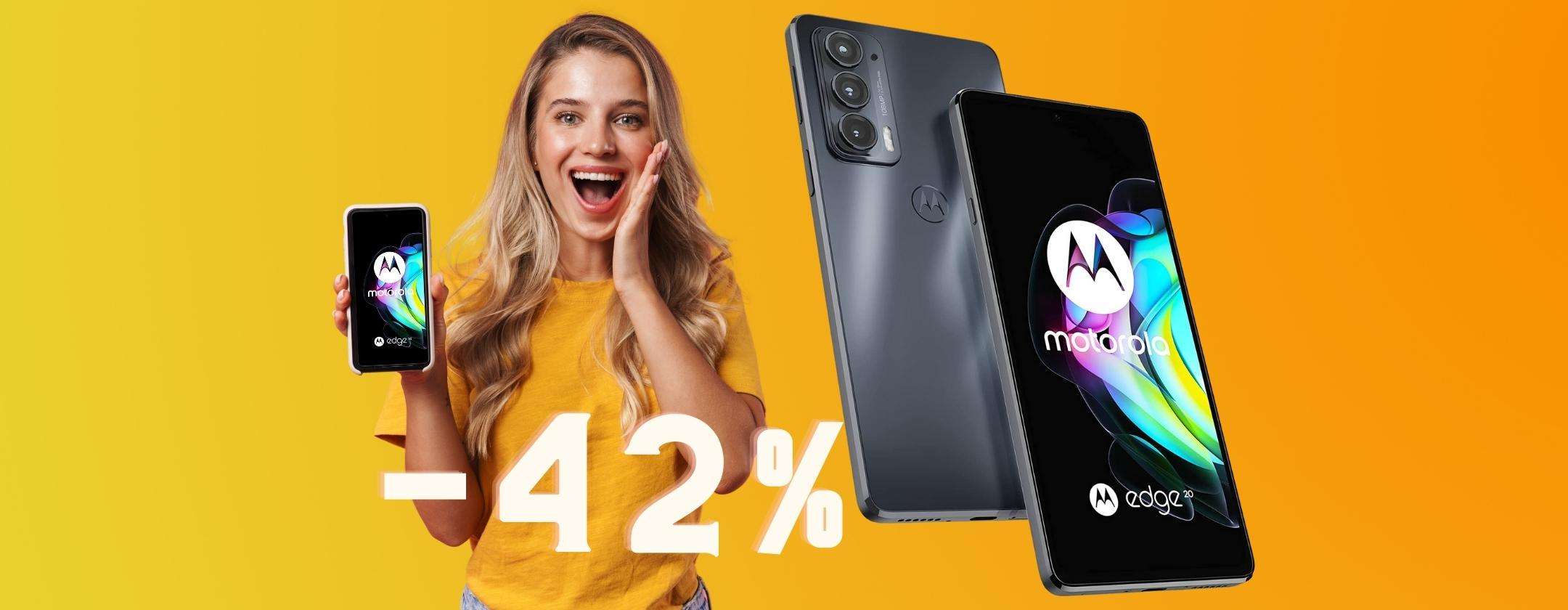 Motorola Edge 20: Amazon lancia la BOMBA (-42%)