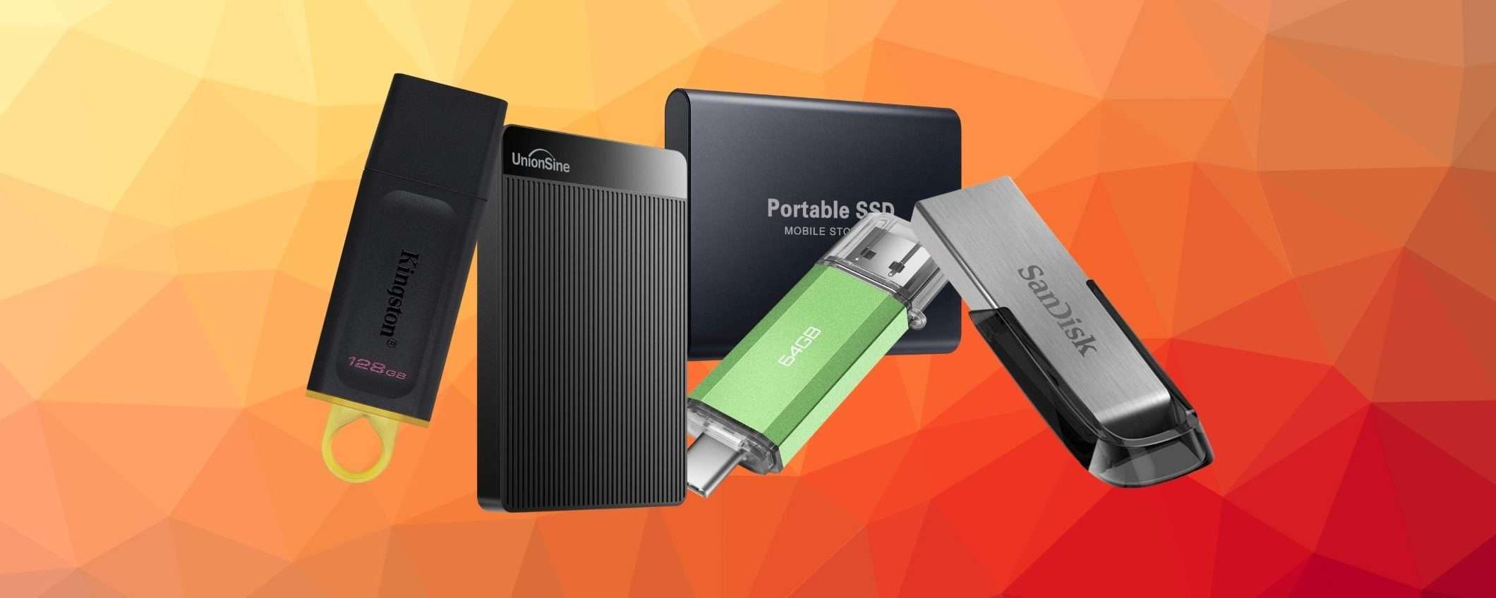 PenDrive e Hard Disk portatili a meno di 30 euro: 5 scelte TOP