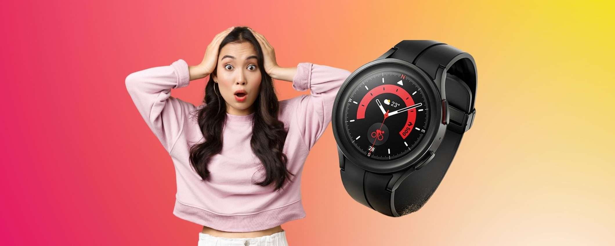 Samsung Galaxy Watch5 Pro: su Amazon il PREZZO CROLLA