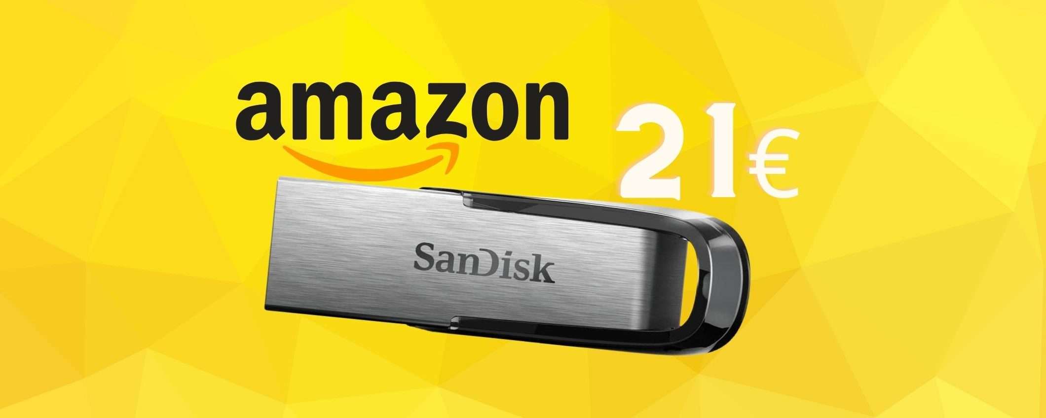 SanDisk Ultra da 256GB: prezzo BOMBA Amazon (-38%)