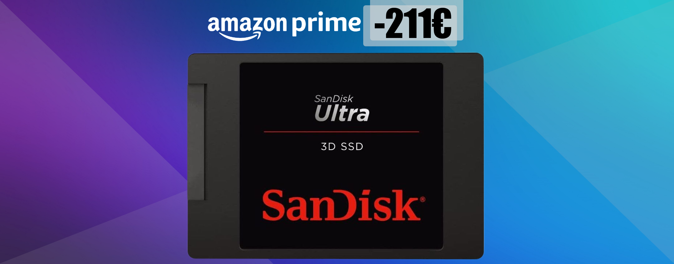 Offerte esclusive Prime: SSD SanDisk 4TB SCONTATISSIMO (-211€)