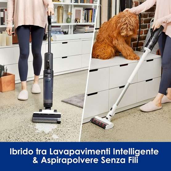 Tineco FLOOR ONE S5 Aspirapolvere Senza Fili Intelligente Lavapavimenti