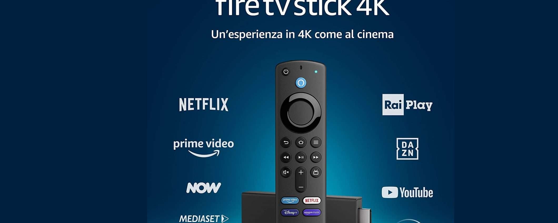 Amazon anticipa il Black Friday: Fire TV Stick 4K in SUPER OFFERTA (-53%)