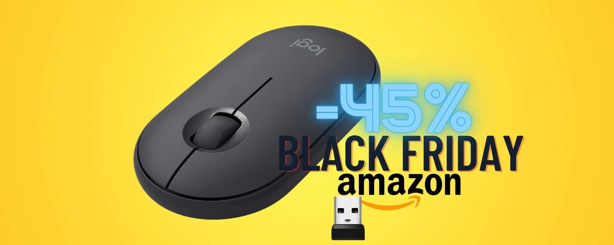 Mouse wireless o Bluetooth? Entrambi con Logitech PEBBLE a 14€