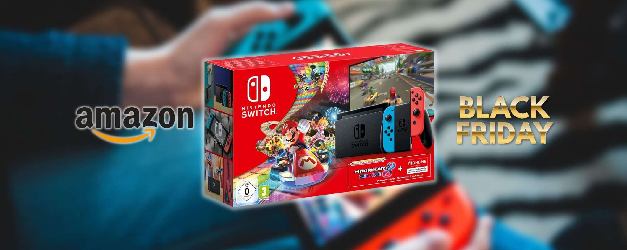 Bundle Nintendo Switch con Mario Kart 8: l'offerta Black Friday di Amazon