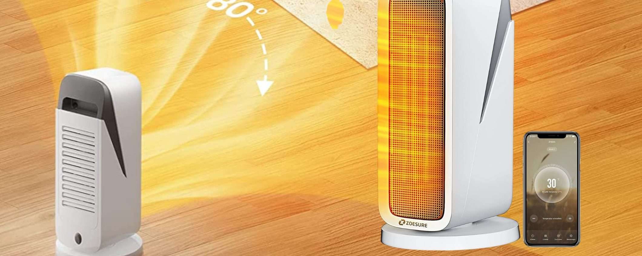 Pellet costoso? Belli CALDI col termoventilatore smart a basso consumo