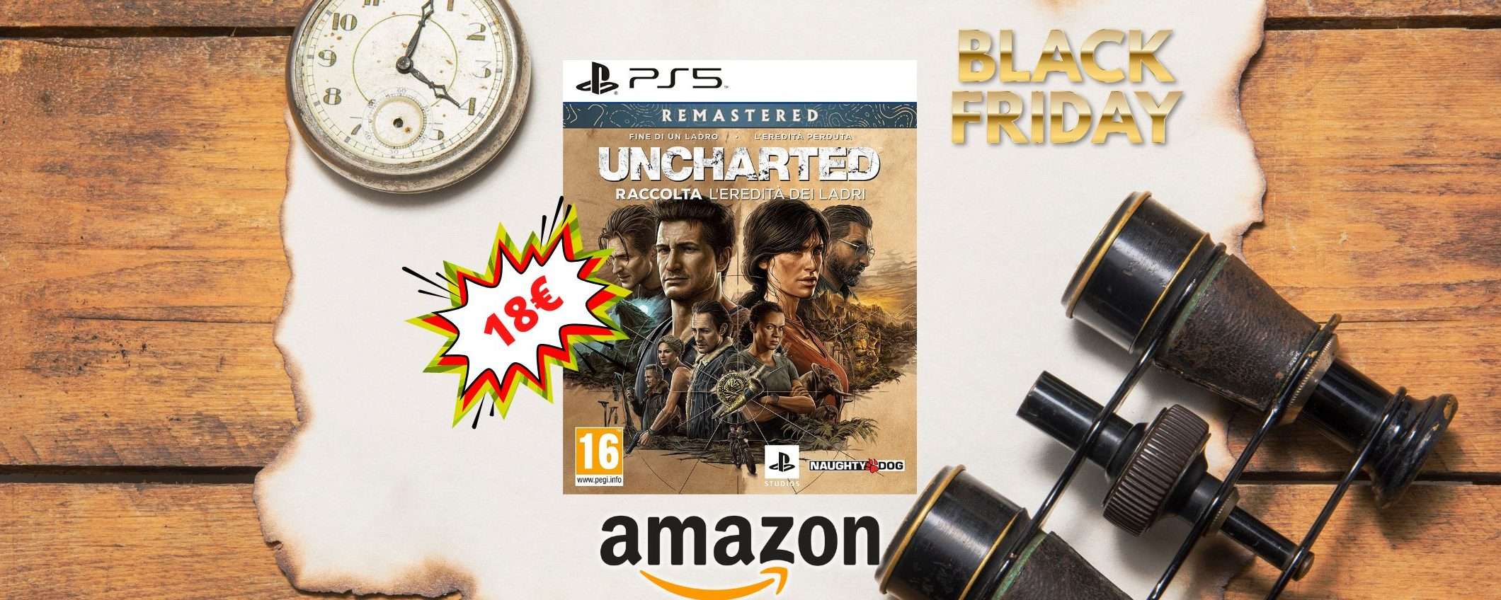 Uncharted per PS5 a questo prezzo non l'hai mai visto: solo 18€