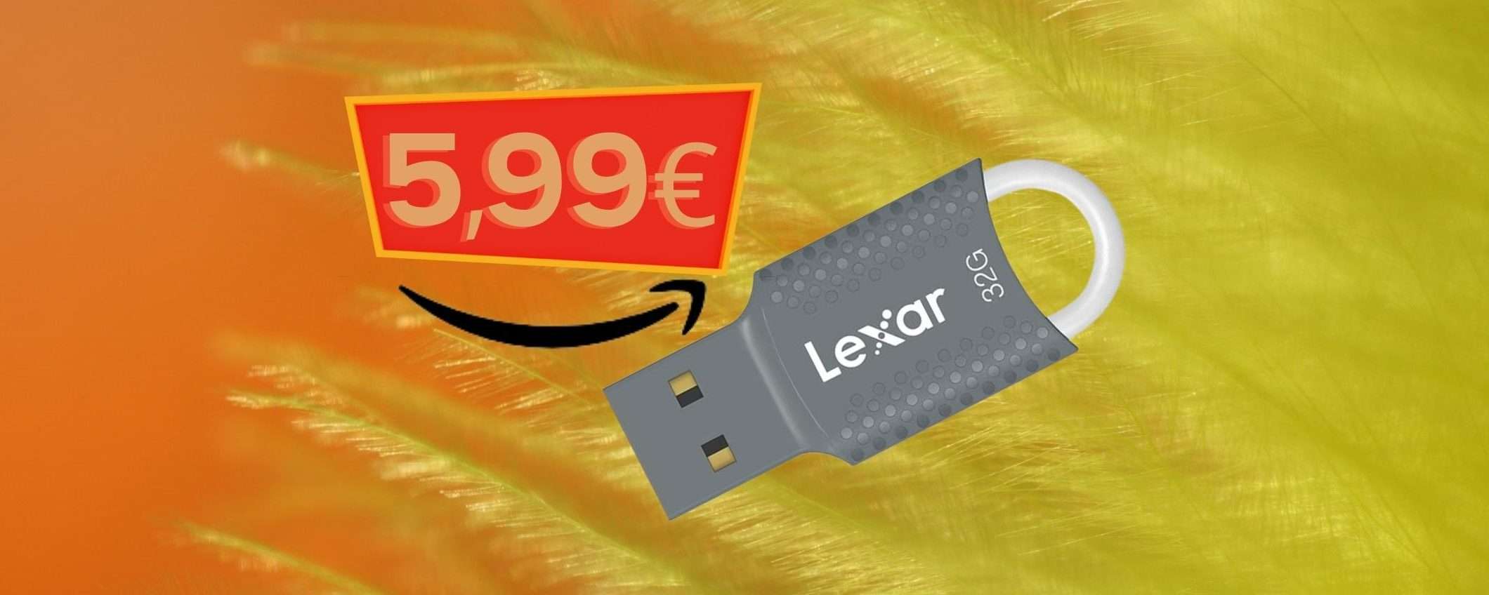 Chiavetta USB da 32 GB a 5,99€: ERRORE PREZZO o FOLLIA Amazon?