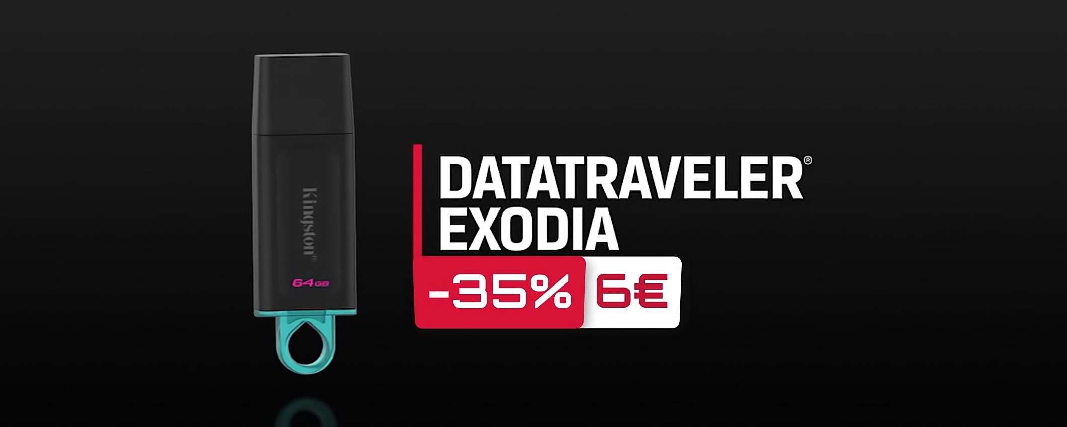 Chiavetta USB 64GB: tua al costo di una PIZZA con il Black Friday (6€)