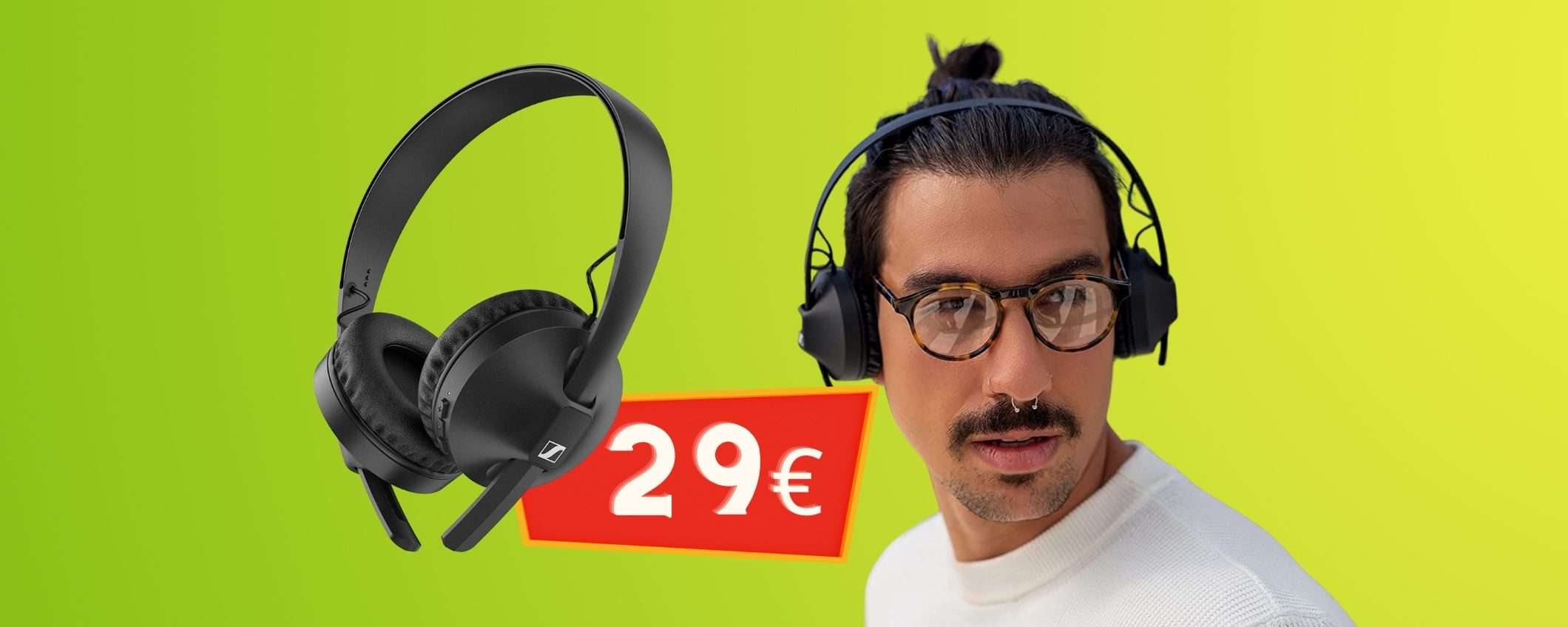 Cuffie wireless Sennheiser a MENO di 30€: viva il Black Friday