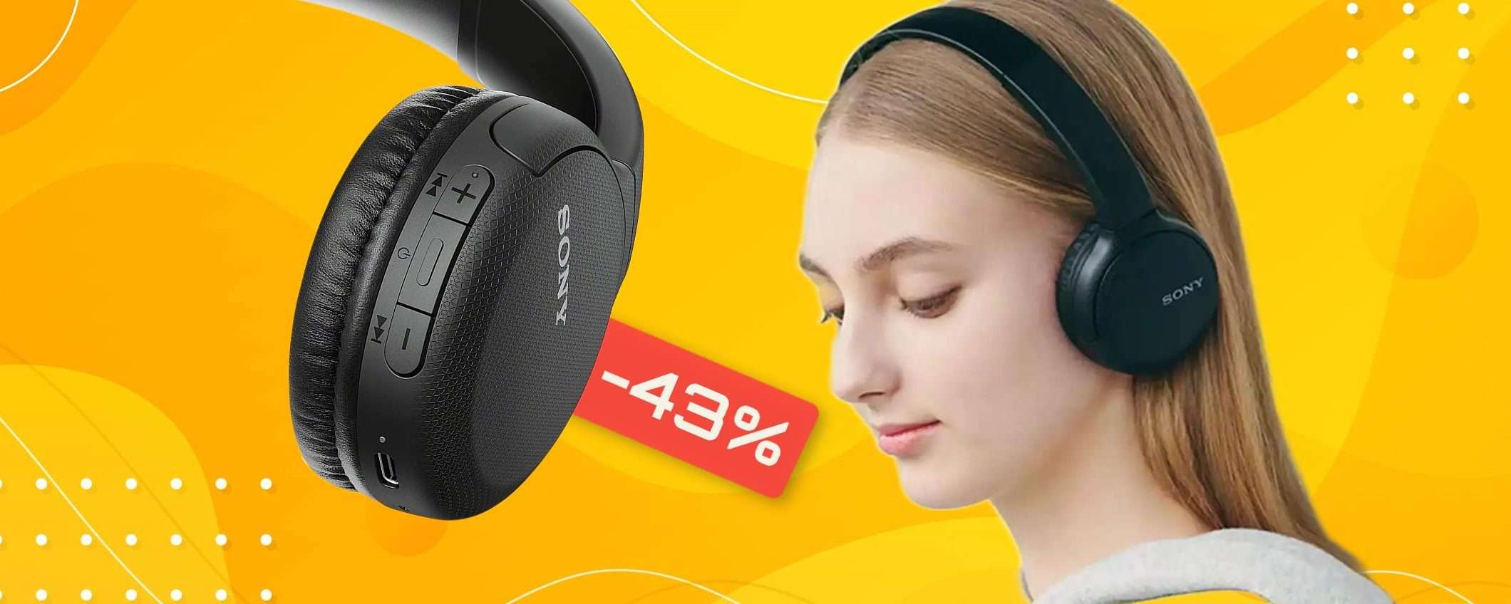 Cuffie Sony a prezzo STRACCIATO: solo 28€ con il Cyber Monday