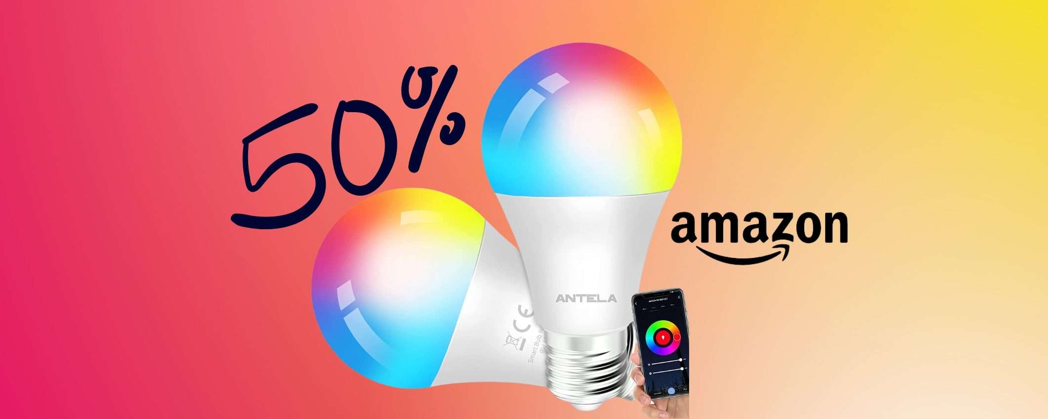 Due lampadine smart al prezzo di una: SCONTO PAZZO di Amazon