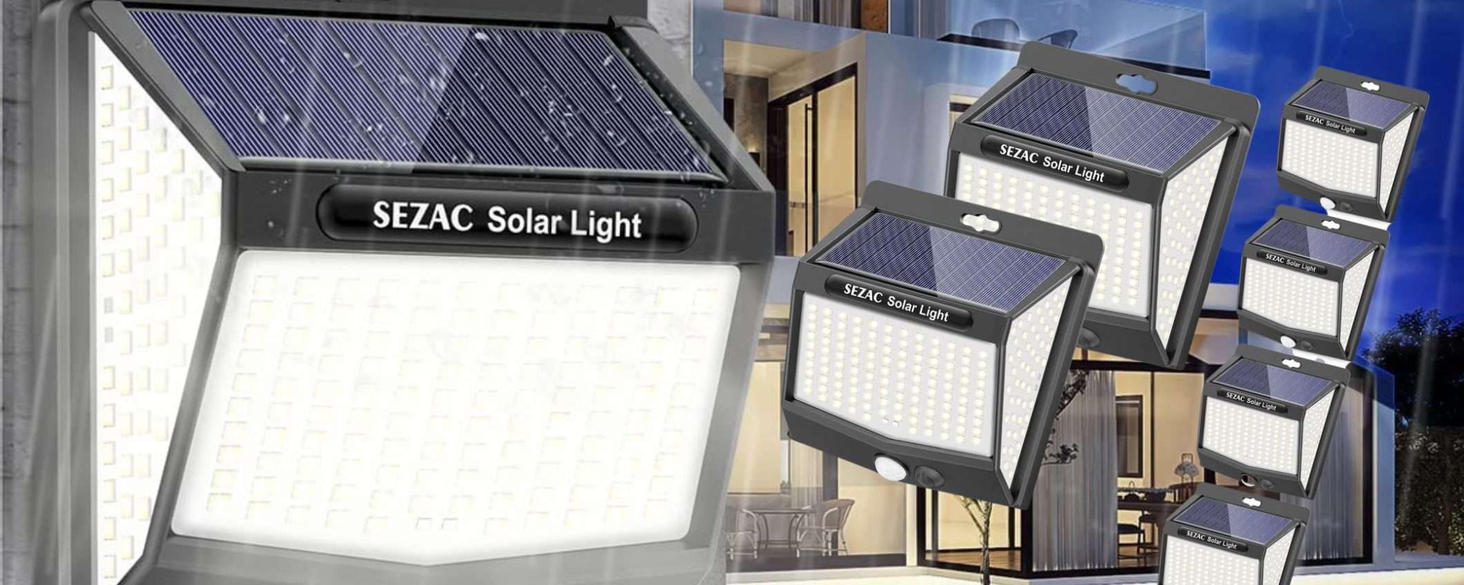 Potentissimo faro solare con 218 LED a 6€: sconto 43%, luce GRATIS