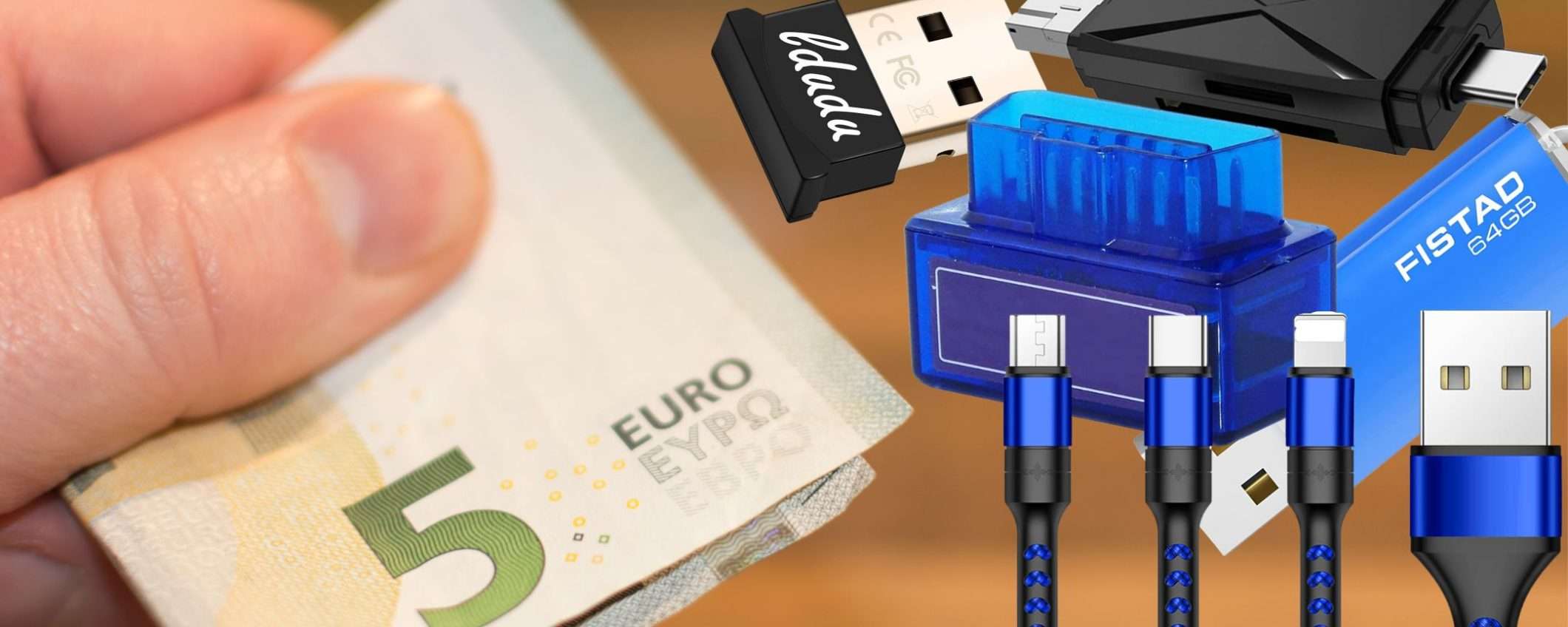 Bazar TECH spettacolare su Amazon: 5 gadget UTILISSIMI a meno di 5€