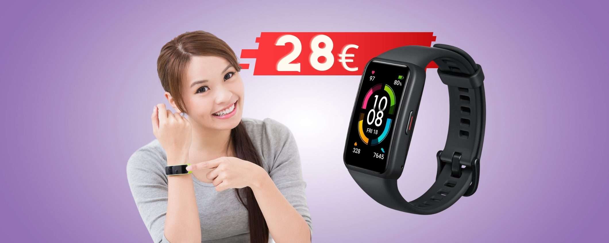 Honor Band 6: PREZZACCIO Amazon, solo 28€ ed è tuo