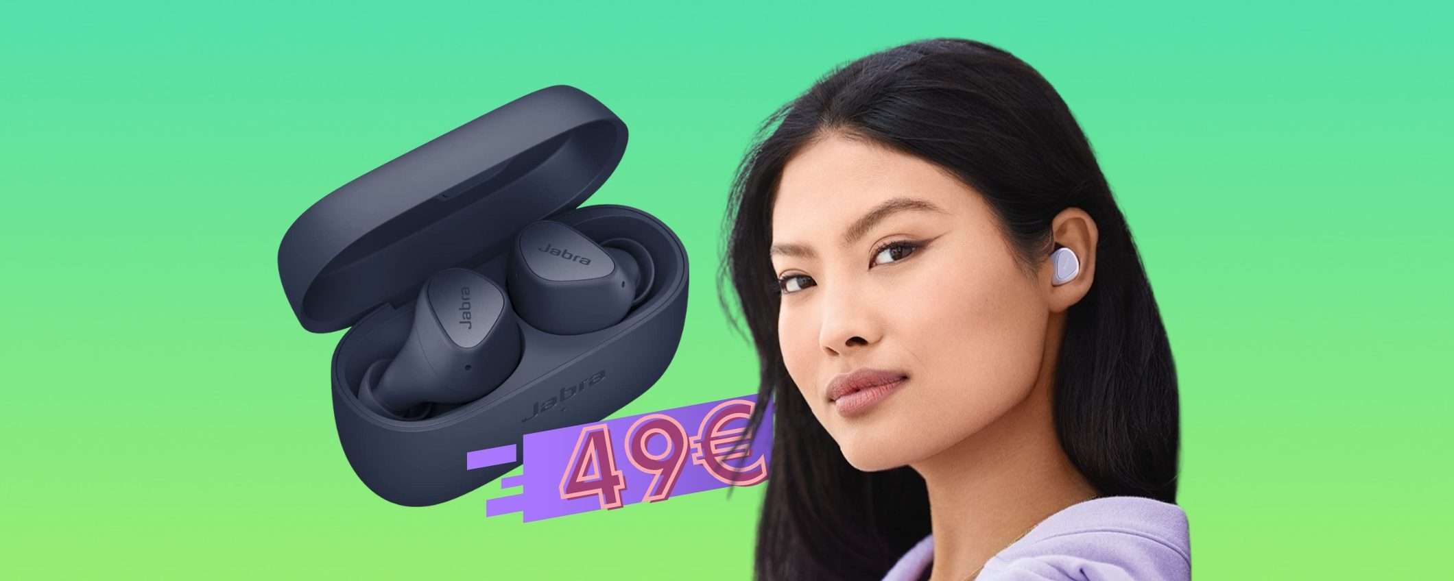 Jabra Elite 3: auricolari Bluetooth EPICI a prezzo MINUSCOLO (-38%)