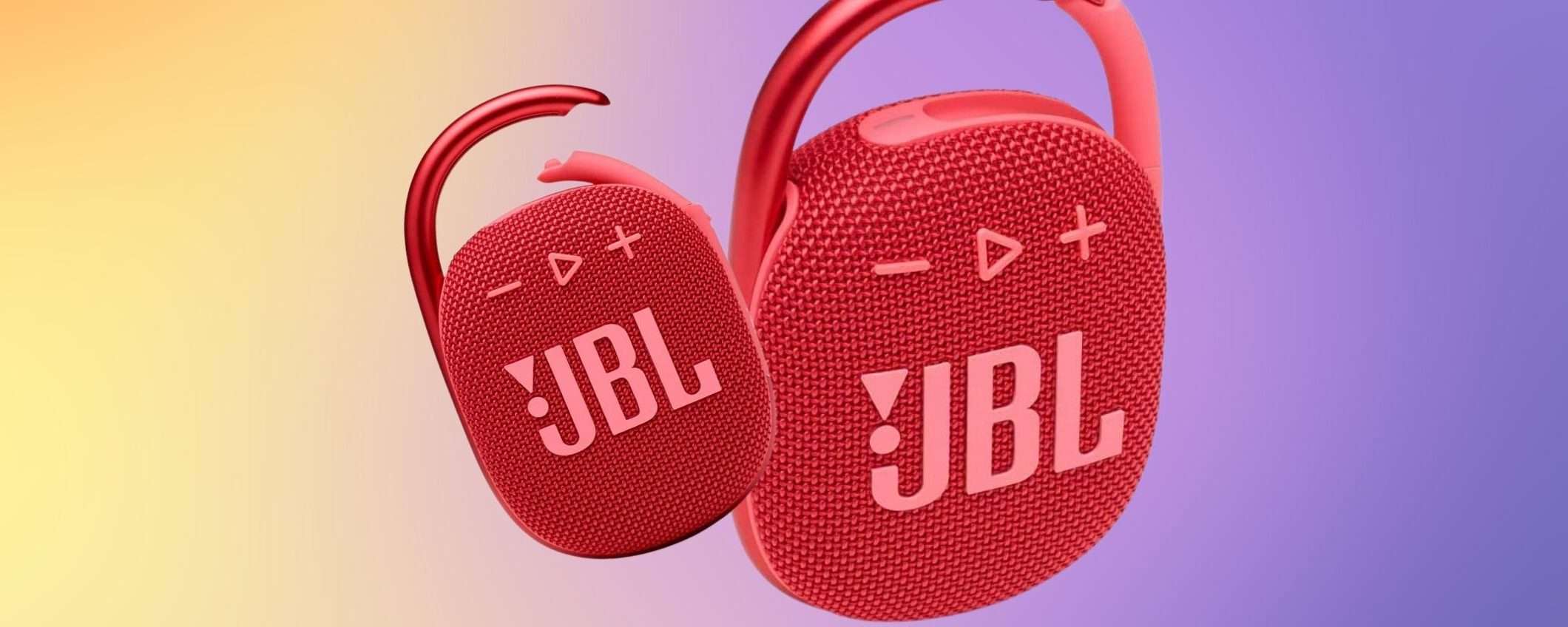 JBL CLIP 4, come portare la musica a spasso: 10h di autonomia